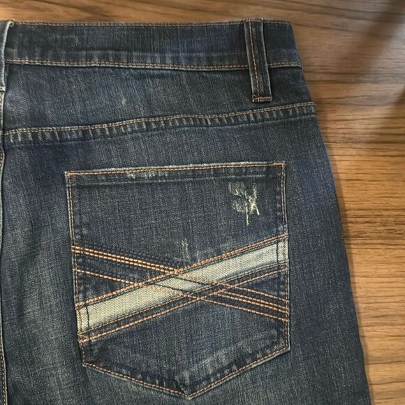 Cody James Men's Blue Denim Bootcut Leg Jeans - Picture 7 of 7